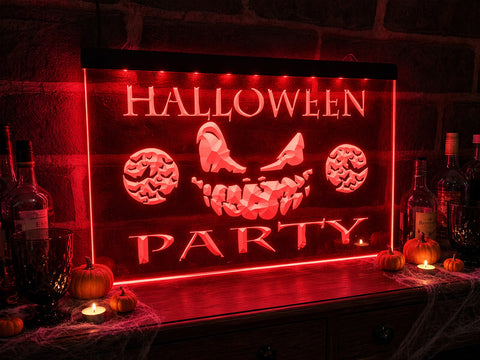 Image of Halloween Party Illuminated Sign