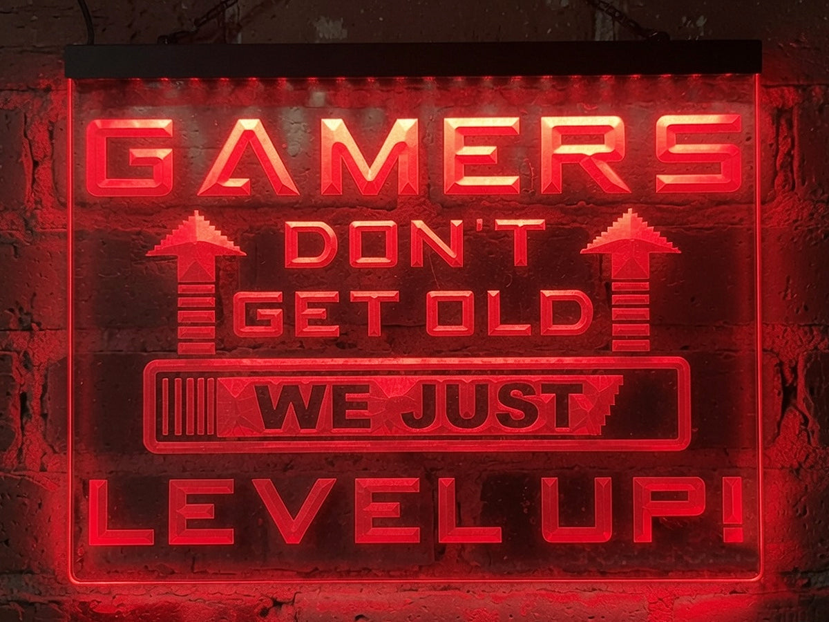 Gamers Don't Get Old Illuminated Sign
