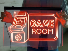 Arcade Game Room Illuminated Sign