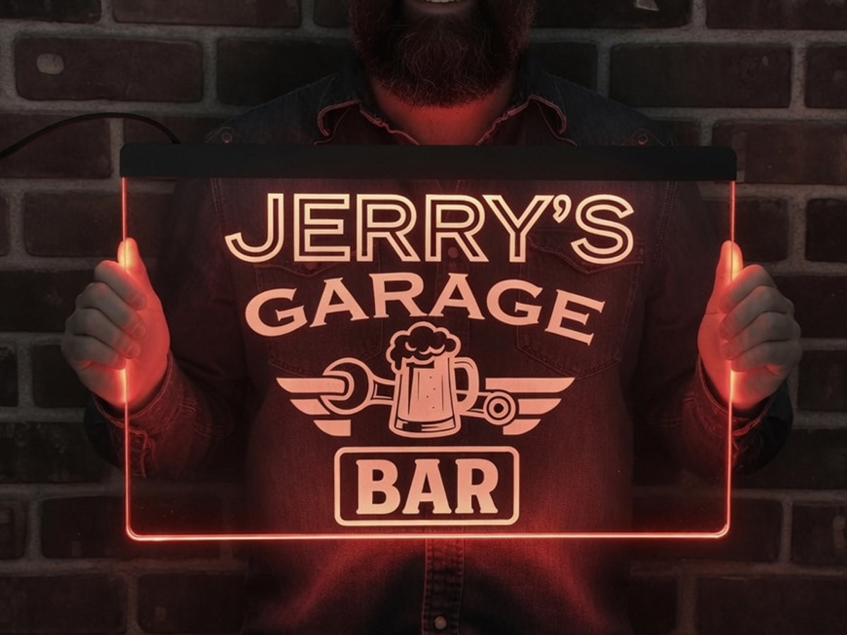 Garage Bar Personalized LED Neon Sign