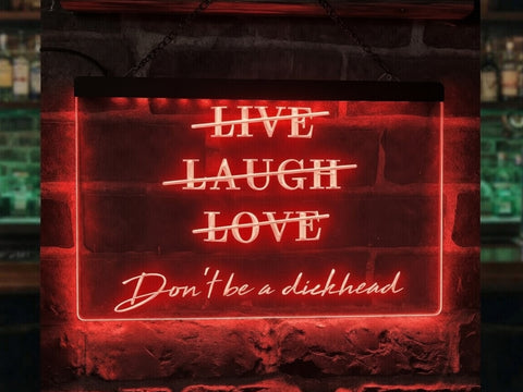 Image of Live Laugh Love Funny Illuminated Sign