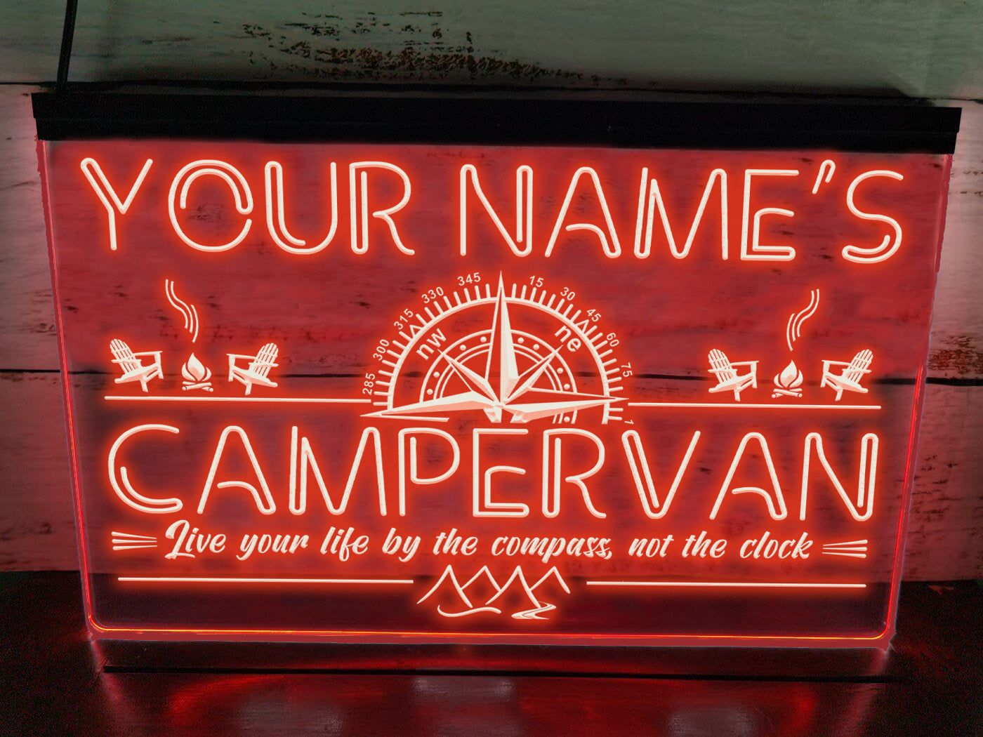 Personalized Campervan LED Neon Illuminated Sign