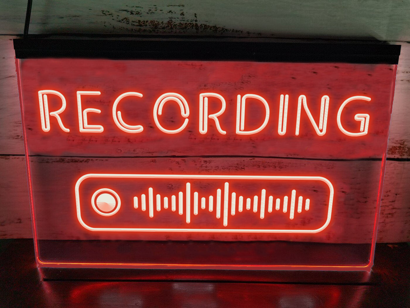 Recording LED Neon Illuminated Sign