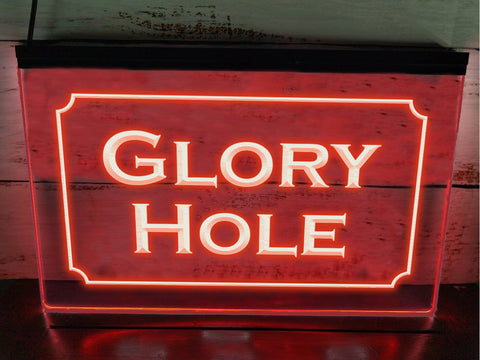 Image of Glory Hole LED Neon Illuminated Sign