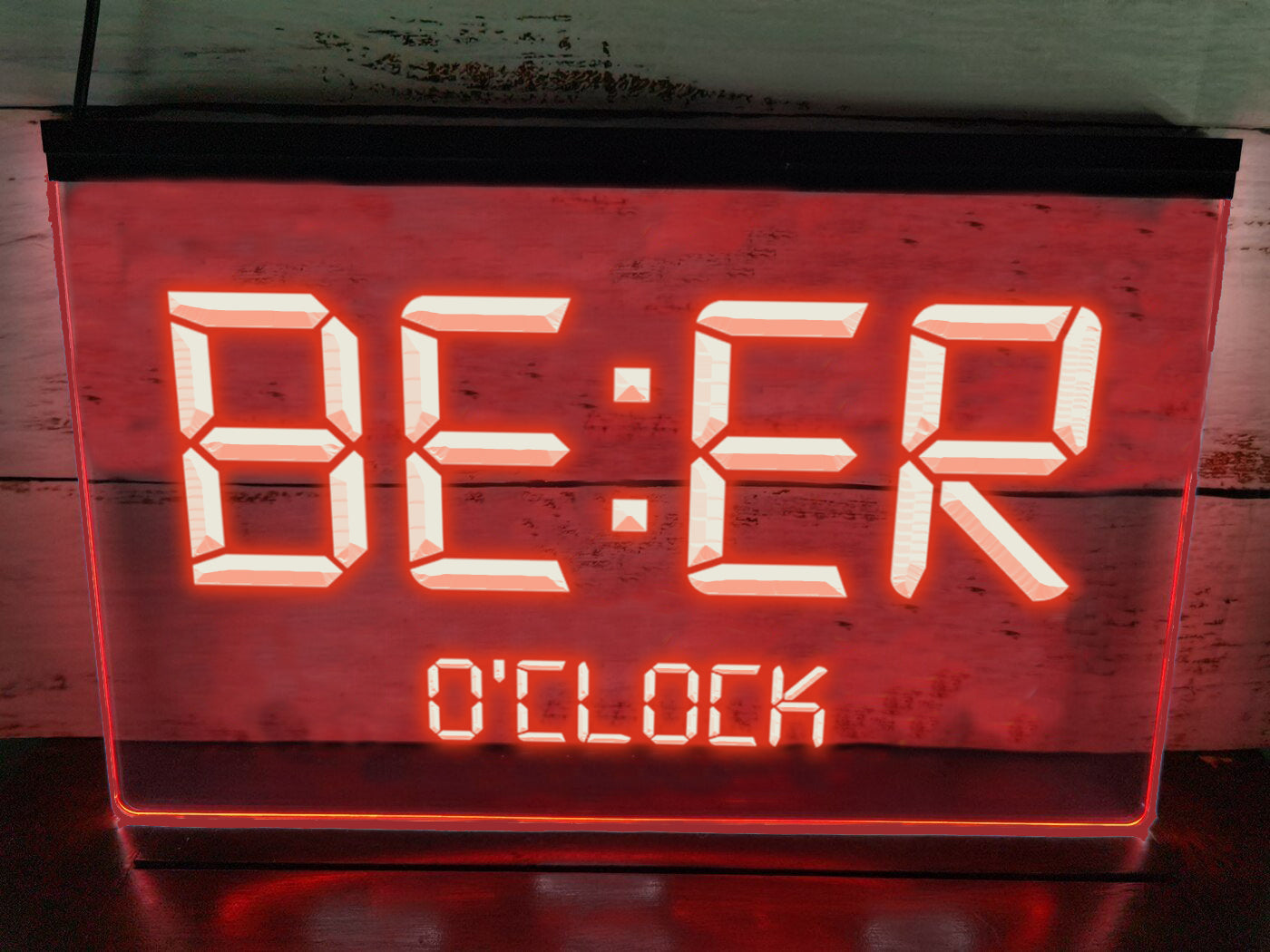 Beer O'clock Illuminated Bar Sign