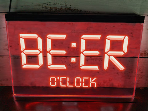 Image of Beer O'clock Illuminated Bar Sign