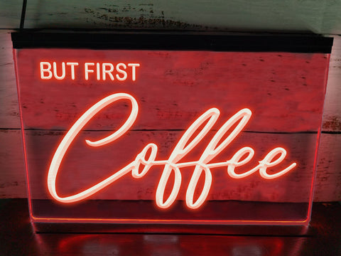 Image of But First Coffee LED Neon Sign