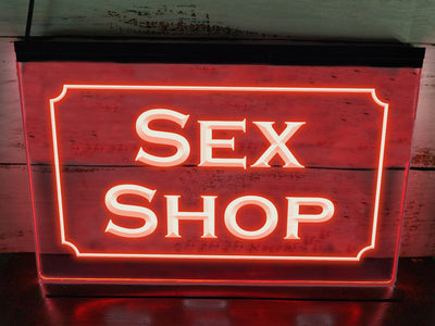 Sex Shop LED Neon Illuminated Sign