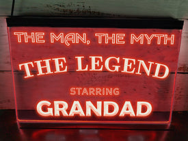 Grandad Legend Illuminated LED Neon Sign
