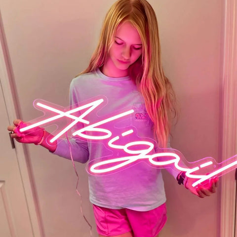 Image of Personalized Kids Name Bedroom LED Neon Flex Sign