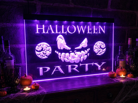 Image of Halloween Party Illuminated Sign