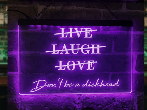 Image of Live Laugh Love Funny Illuminated Sign