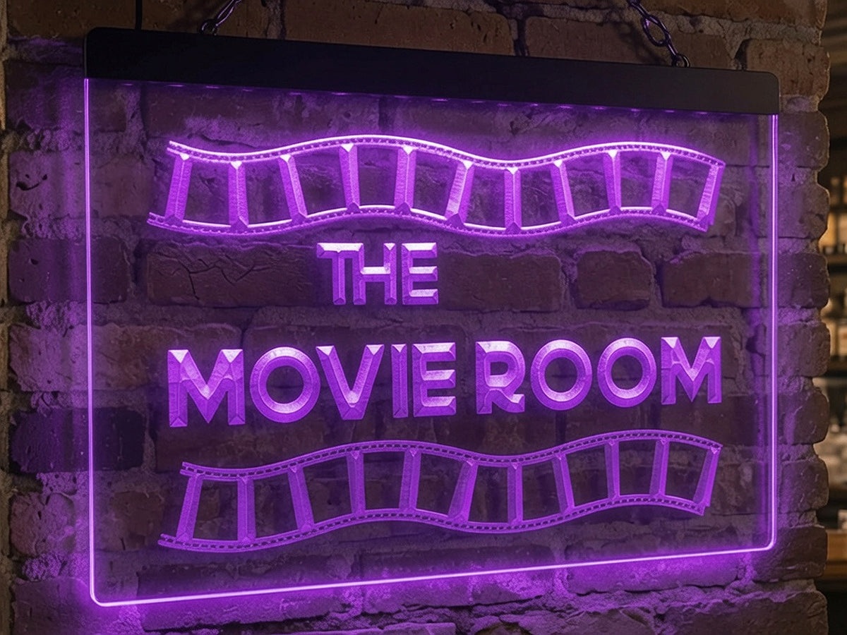 Movie Room Illuminated Sign