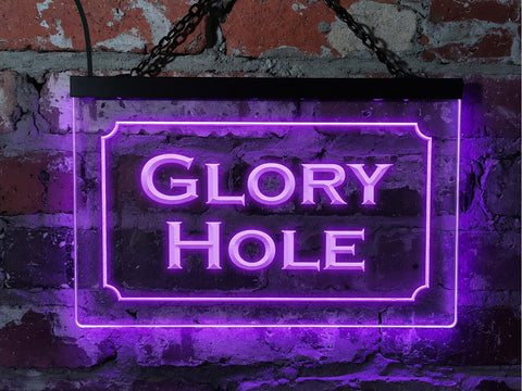 Image of Glory Hole LED Neon Illuminated Sign