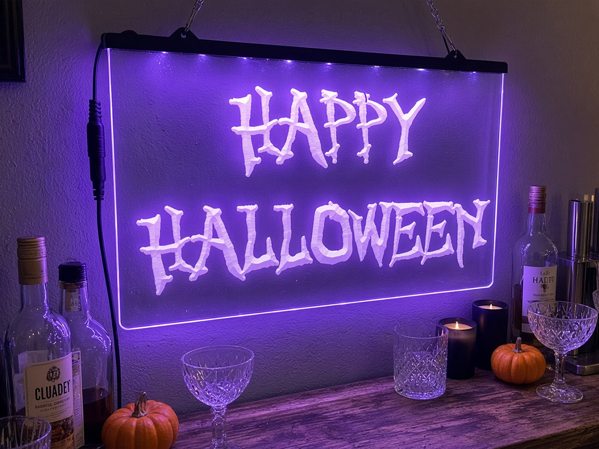 Happy Halloween Illuminated Sign