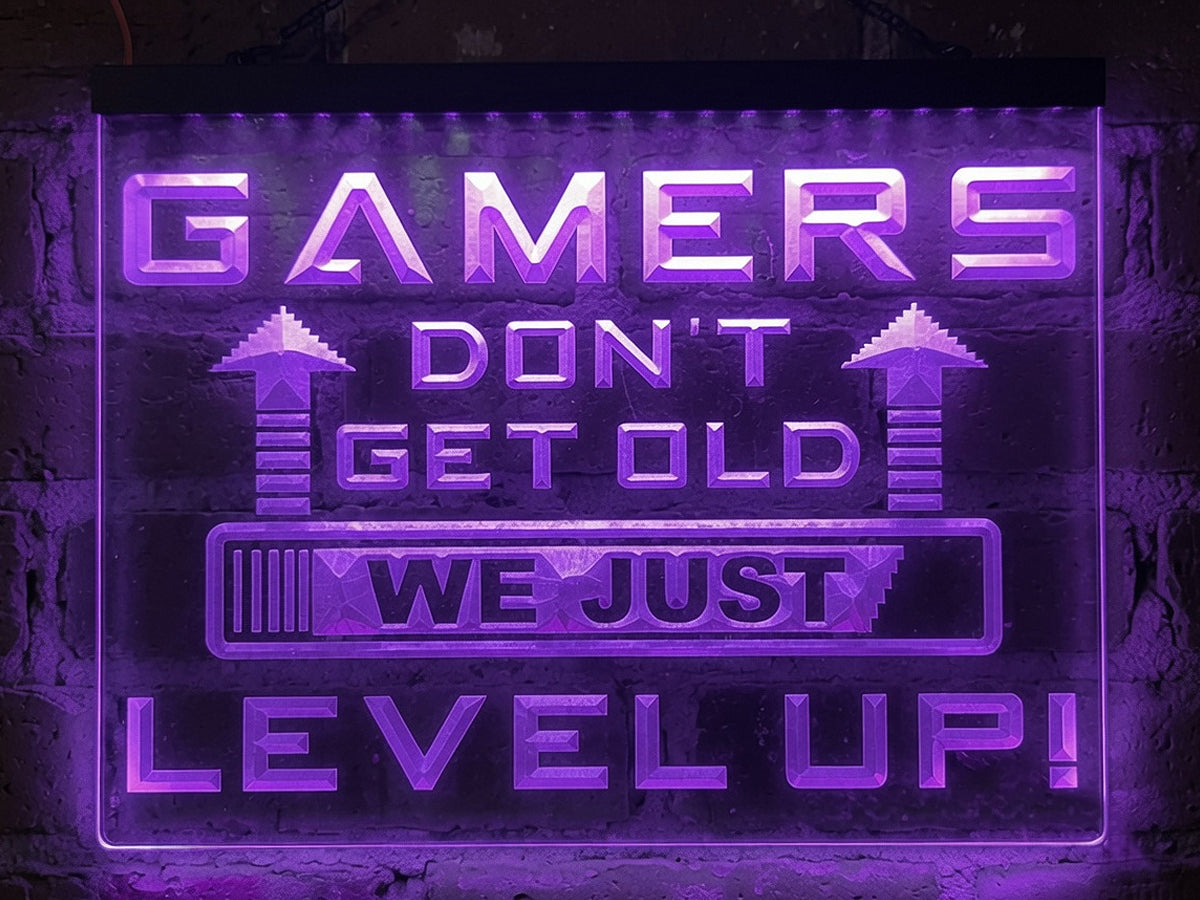 Gamers Don't Get Old Illuminated Sign
