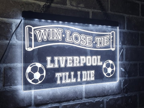 Image of Liverpool Till I Die Illuminated Sign