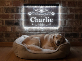 Personalized Reserved For Dog LED Neon Sign