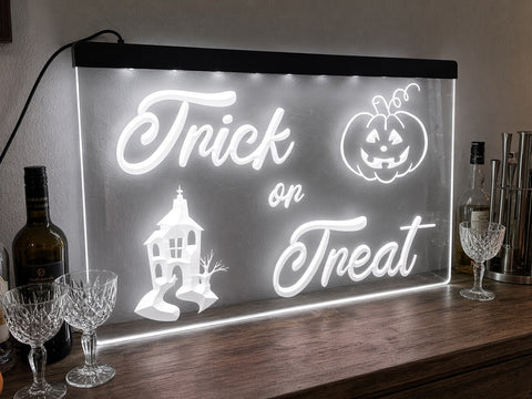 Image of Trick or Treat Illuminated Sign