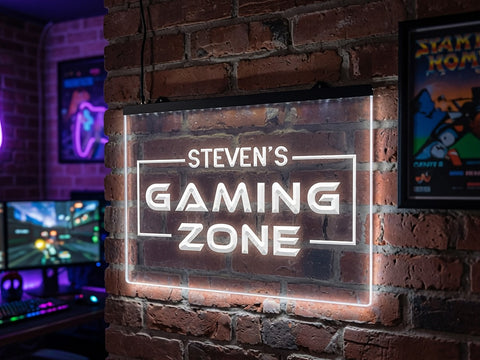 Image of Gaming Zone Personalized Illuminated Sign