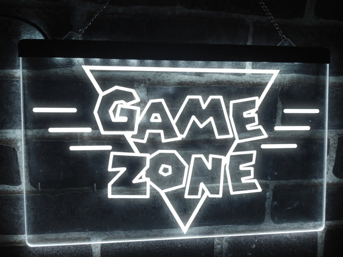Retro Game Zone Illuminated Sign