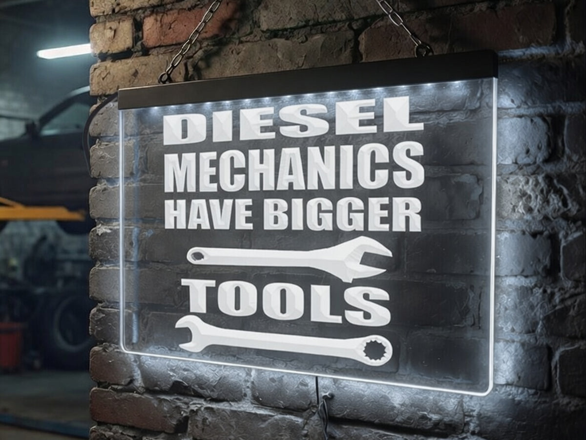 Diesel Mechanics Illuminated Sign