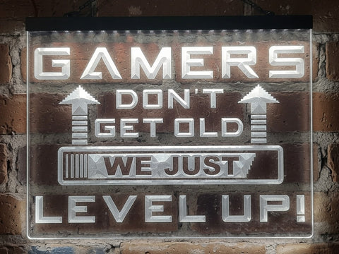 Image of Gamers Don't Get Old Illuminated Sign