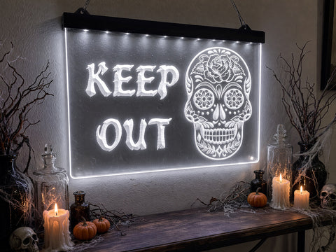 Image of Keep Out Illuminated Sign