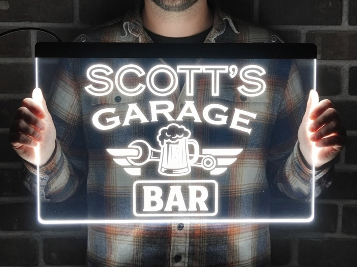 Garage Bar Personalized LED Neon Sign