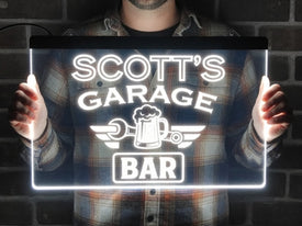 Garage Bar Personalized LED Neon Sign