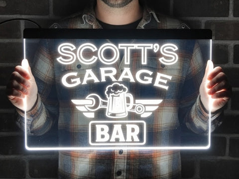 Image of Garage Bar Personalized LED Neon Sign