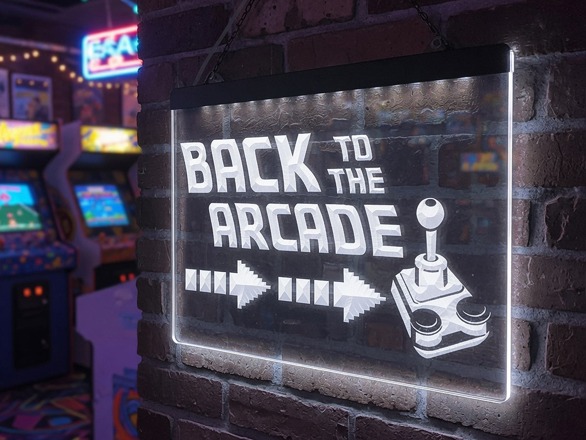 Back To The Arcade Illuminated Sign