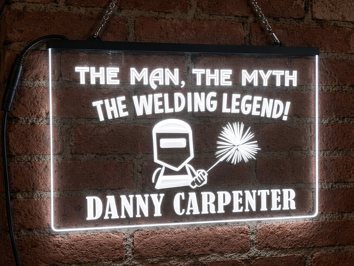 Welding Legend Personalized Illuminated Sign