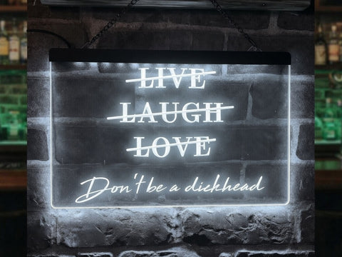Image of Live Laugh Love Funny Illuminated Sign