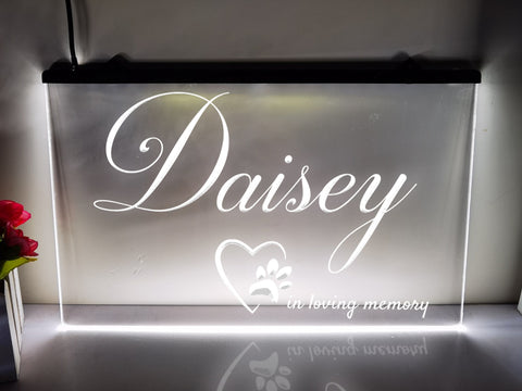 Image of In Loving Memory of Pet Illuminated LED Neon Sign