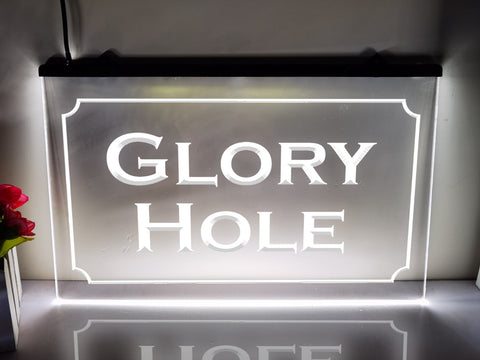 Image of Glory Hole LED Neon Illuminated Sign