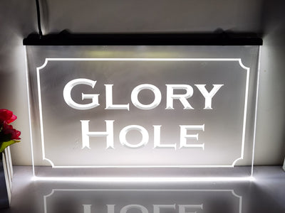 Glory Hole LED Neon Illuminated Sign