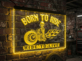 Born To Ride Illuminated Sign