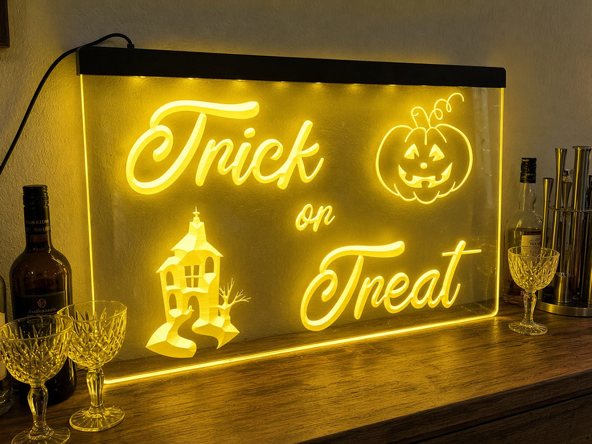 Trick or Treat Illuminated Sign