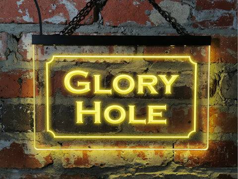 Image of Glory Hole LED Neon Illuminated Sign