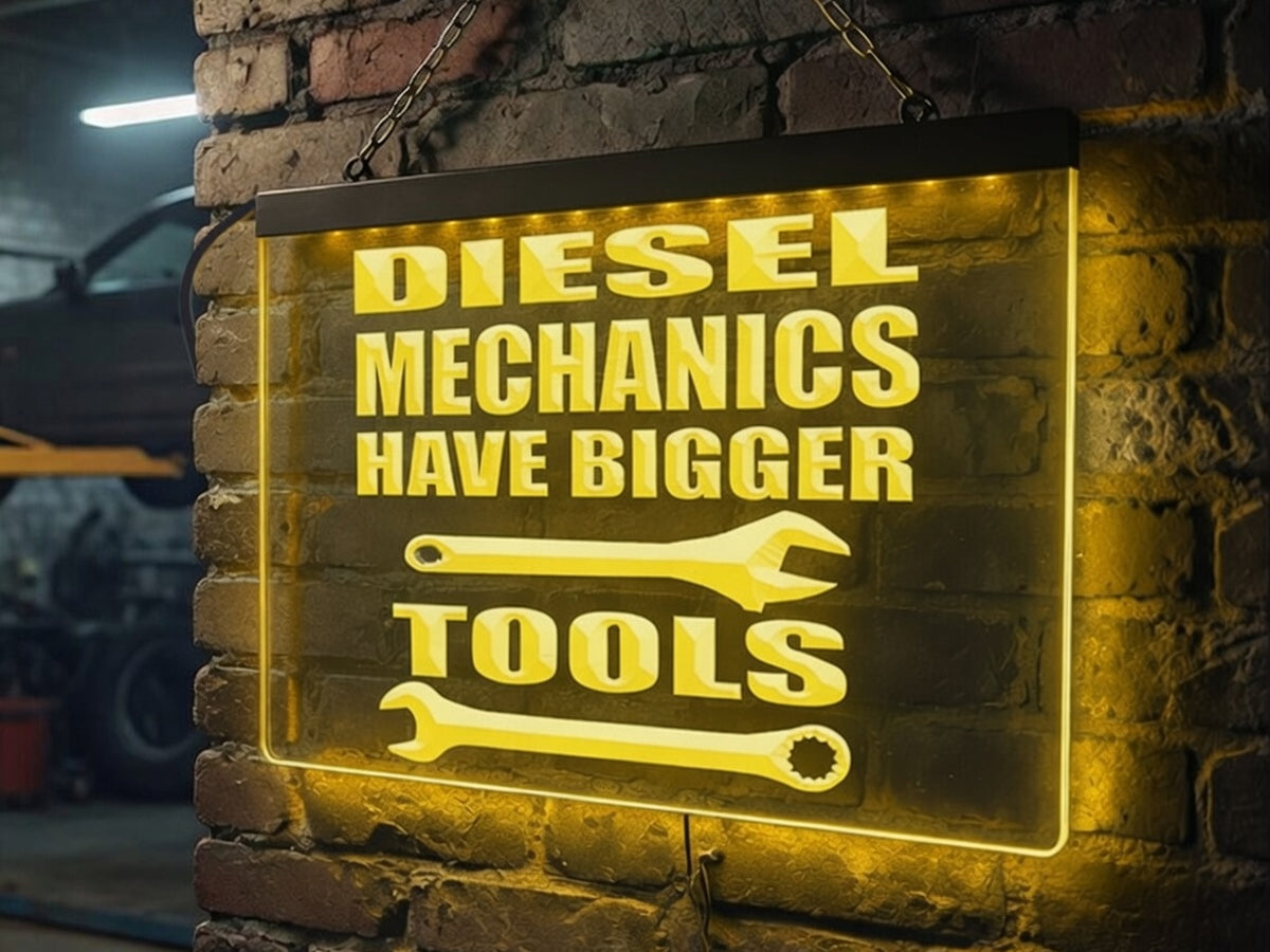 Diesel Mechanics Illuminated Sign