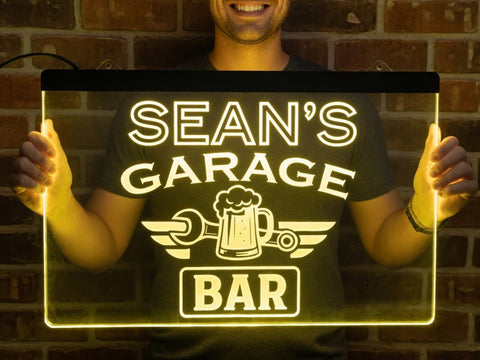 Image of Garage Bar Personalized LED Neon Sign