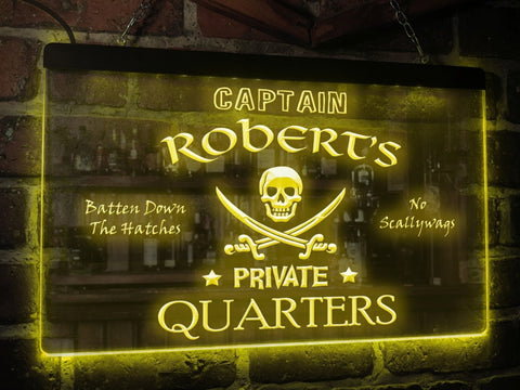 Image of Captain's Private Quarters Illuminated Sign