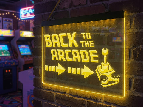 Image of Back To The Arcade Illuminated Sign
