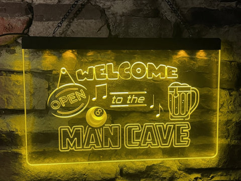 Image of Welcome to the Man Cave Illuminated Sign