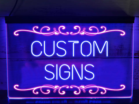 Image of Your Design - Custom Two Tone Illuminated LED Neon Sign