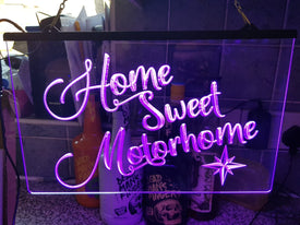Home Sweet Motorhome Illuminated Sign