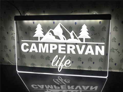 Image of Campervan Life Illuminated Sign