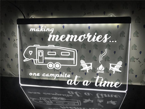 Image of Making Memories in 5th Wheel Illuminated Sign