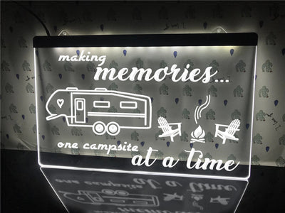 Making Memories in 5th Wheel Illuminated Sign